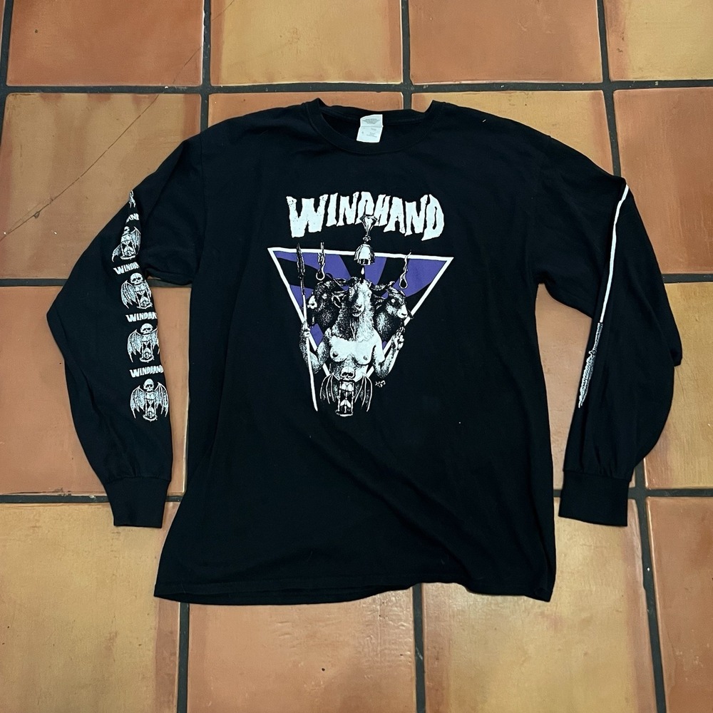 Men's Large Windhand Come On Satan Surround Me Long Sleeve Concert Tour T Shirt